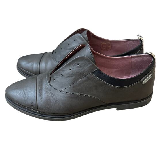 Pikolinos Pyrgos Laceless Oxford Dark Gray Size 40 US 9-9.5 - Picture 1 of 7